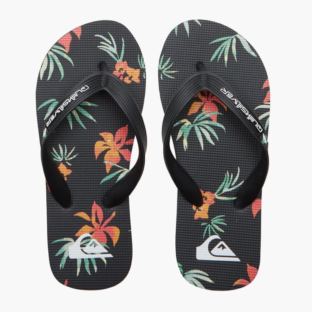 NWT Quiksilver Big Kid Molokai Art II Flip Flop